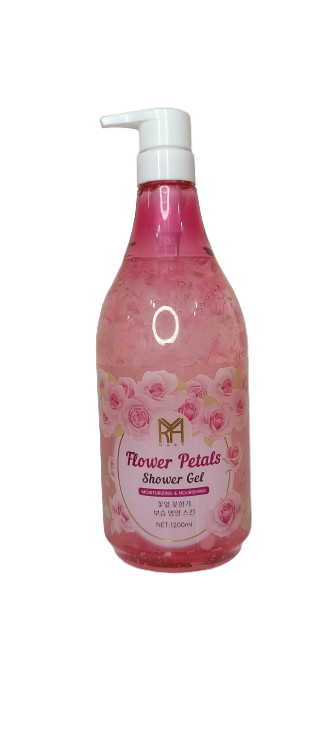 شامپو بدن ماری مدل Flower Petals حجم 1200 میل | شاور ژل گل رز آبرسان