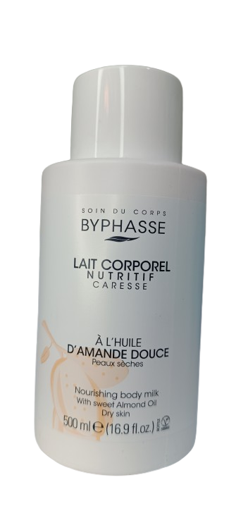  نمای نزدیک لوسیون بدن بایفاس با روغن بادام شیرین Byphasse 