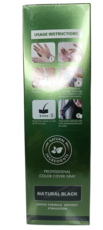 آموزش استفاده از شامپو رنگ مو مشکی Bubble Mousse